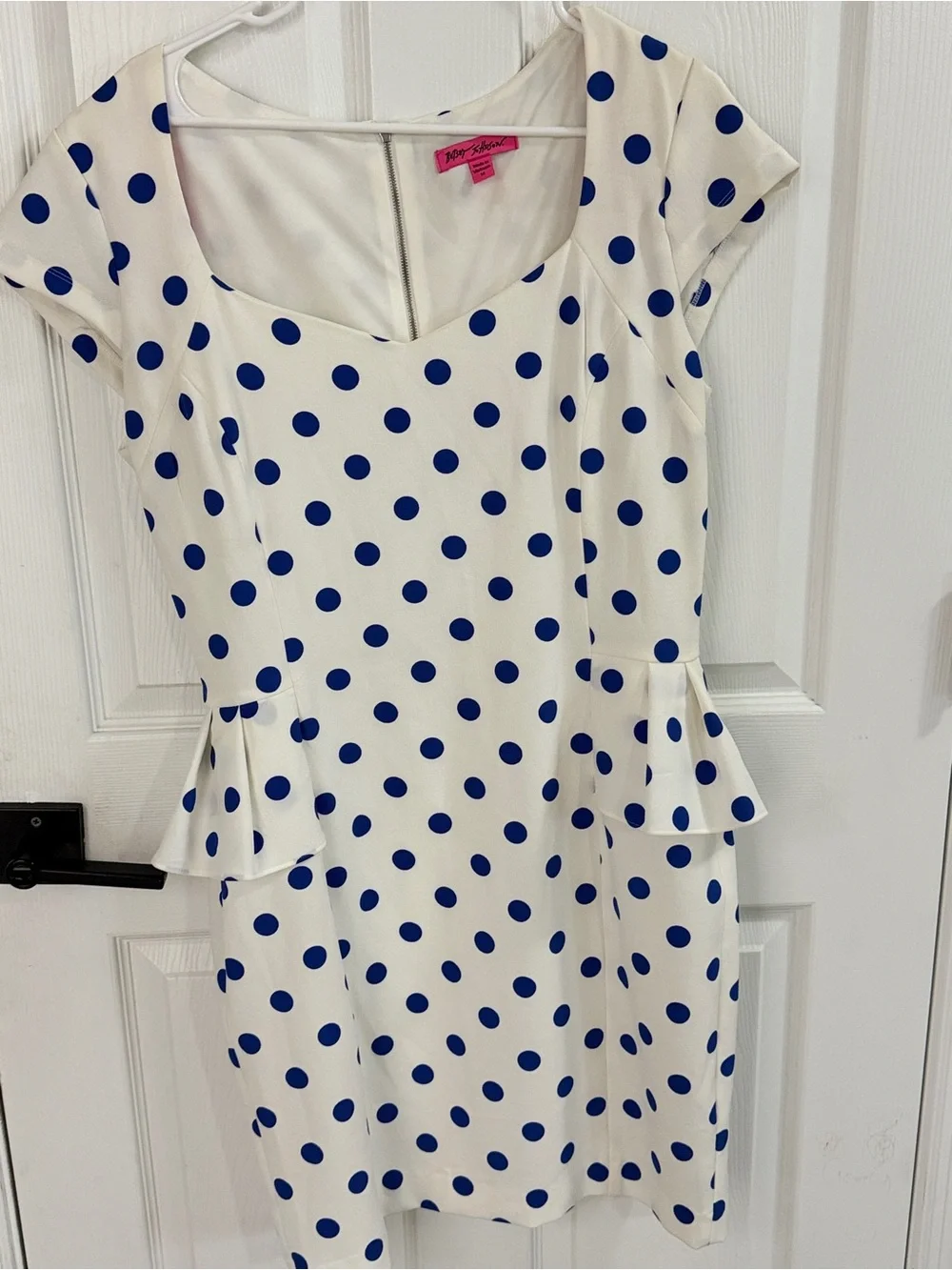 betsey johnson blue and white dress Betsey Johnson - Blue and White Long Sleeve